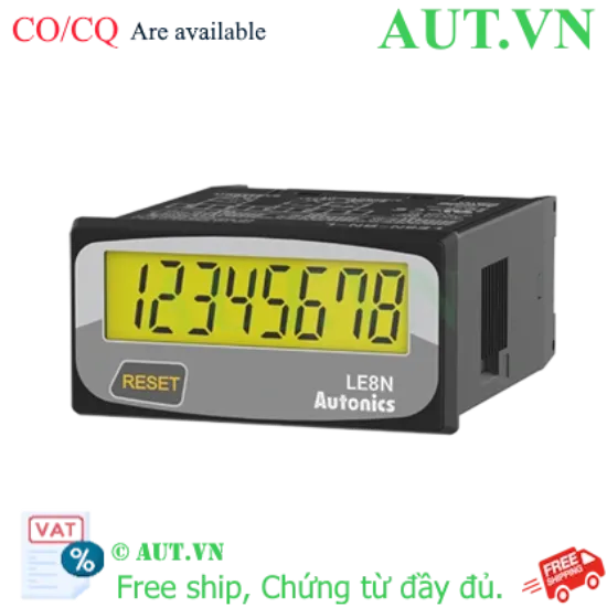 Ảnh của Timer Autonics LE8N-BN-L LCD 8 chữ số, tích hợp pin