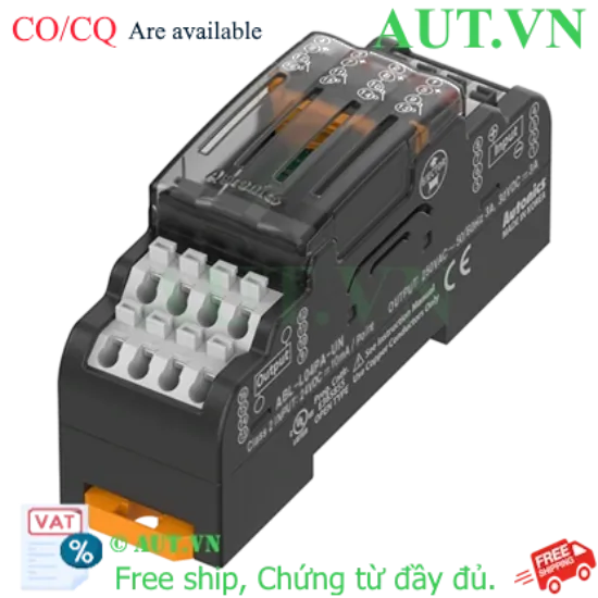 Ảnh của Đế Relay Trung Gian Autonics ABL-L04PA-UY | 24VDC, 4 Tiếp Điểm, Lắp Ray DIN