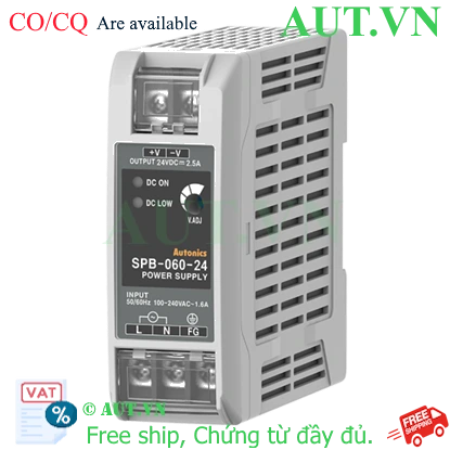 Ảnh của Bộ Nguồn Xung Autonics SPB-060-24: 24VDC 60W, Thiết Kế Siêu Mỏng, Lắp DIN Rail - AUT VN