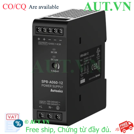 Ảnh của Bộ nguồn xung Autonics SPB-A060-12 (12VDC, 4.5A, 54W) Chính hãng, Thiết kế Slim, Độ bền cao