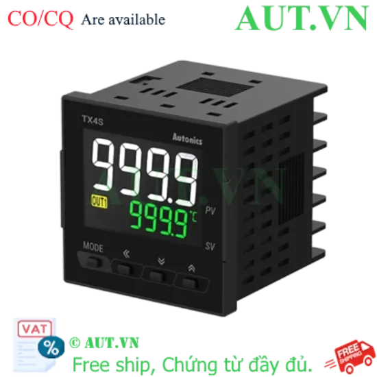 Ảnh của Đồng hồ nhiệt Autonics TX4S-14S | PID Chính Xác, Ngõ Ra SSR, Nguồn 100-240VAC