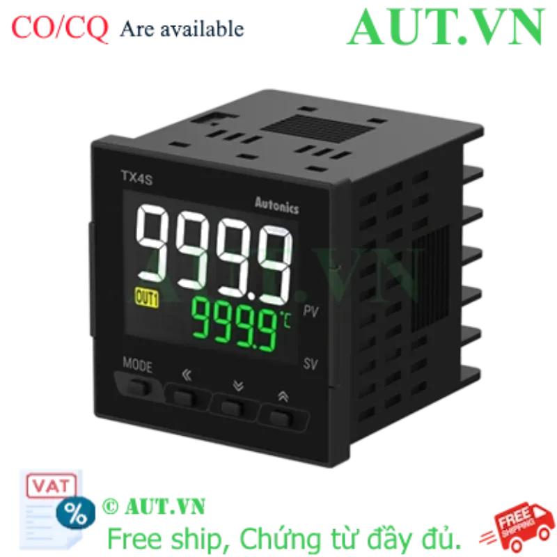Ảnh của Đồng hồ nhiệt Autonics TX4S-14S | PID Chính Xác, Ngõ Ra SSR, Nguồn 100-240VAC