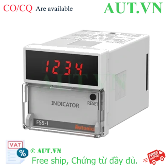 Ảnh của Bộ đếm Autonics FS5-I4 - Màn hình hiển thị 5 chữ số chính hãng