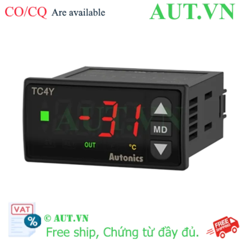 Ảnh của Đồng Hồ Nhiệt Autonics TC4Y-14R PID - Điều Khiển Chính Xác, 72x36mm, Ngõ Ra Relay