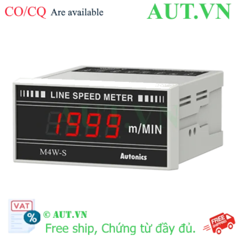 Ảnh của Đồng Hồ Đo Tốc Độ Autonics M4W-S-1 | Ngõ Vào 0-10VDC, Hiển Thị LED Chính Xác