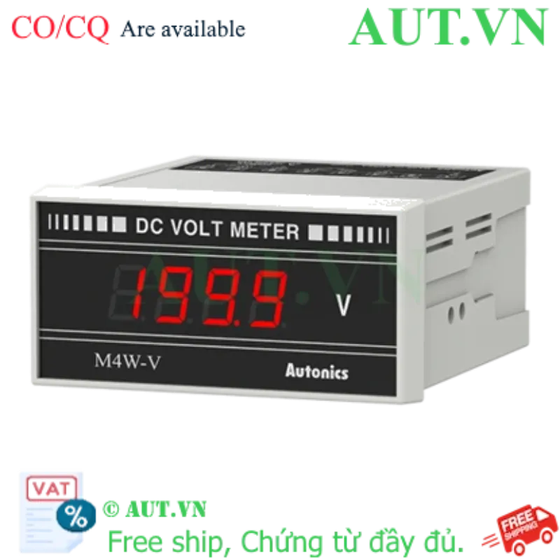 Ảnh của Đồng Hồ Đo Điện Áp DC Autonics M4W-DV-4 | Vôn Kế Panel Kỹ Thuật Số