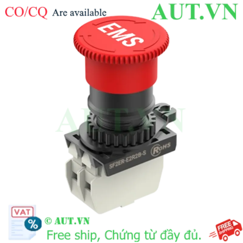 Ảnh của Công tắc dừng khẩn cấp Autonics SF2ER-E2R2B-S | 2 Tiếp điểm NC, Đầu nấm 40mm, IP65 - AUT VN