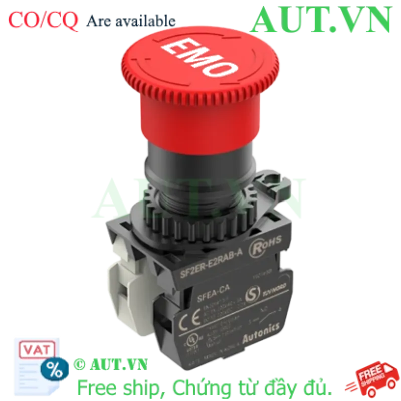 Ảnh của Công tắc dừng khẩn cấp Autonics SF2ER-E2RAB-A | Đầu Nấm Ø40mm, 1NO+1NC, IP65