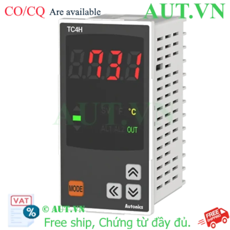 Ảnh của Đồng hồ nhiệt Autonics TC4H-14R | Điều khiển PID, Ngõ ra Relay, 48x96mm