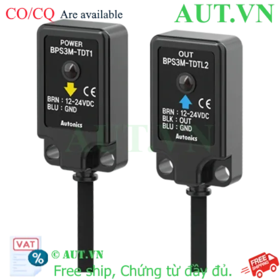 Ảnh của Cảm biến quang điện Autonics BPS3M-TDTL-P | Thu phát riêng, PNP, 3m