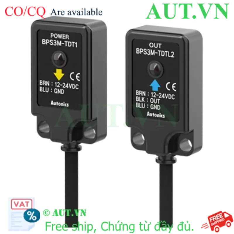 Ảnh của Cảm biến quang điện Autonics BPS3M-TDTL-P | Thu phát riêng, PNP, 3m