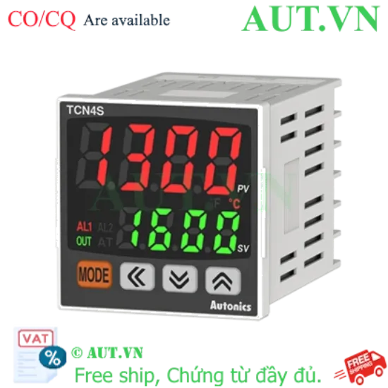 Ảnh của Bộ Điều Khiển Nhiệt Độ Autonics TCN4S-22R - PID Chính Xác, Ngõ Ra Hybrid Relay/SSR, Chuẩn 48x48mm | AUT VN