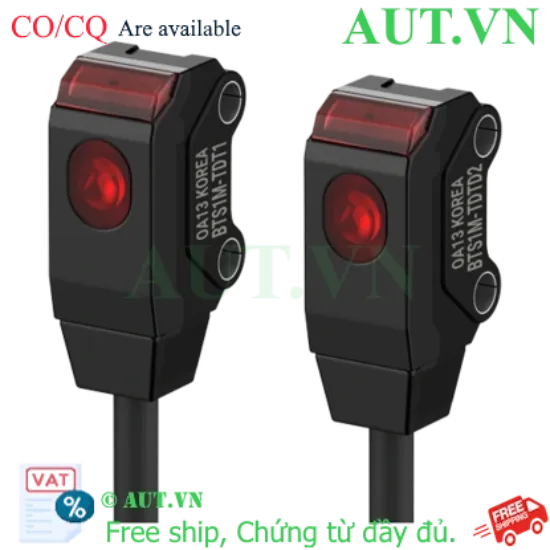 Ảnh của AUT VN Cảm biến quang Autonics BTS1M-TDTD | Thu phát 1m, NPN Dark ON, IP67 Siêu nhỏ