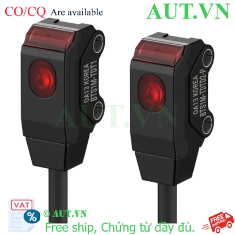 Ảnh của Cảm biến quang điện Autonics BTS1M-TDTD-P | Thu - Phát Riêng | PNP Dark ON | 1m