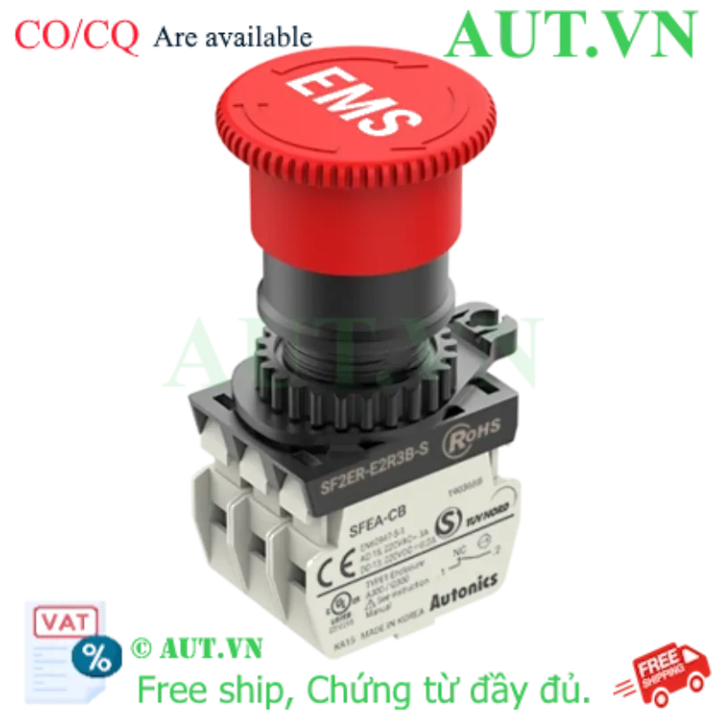 Ảnh của Công tắc an toàn Autonics SF2ER-E2R3B-S - Nút nhấn dừng khẩn cấp 3NC