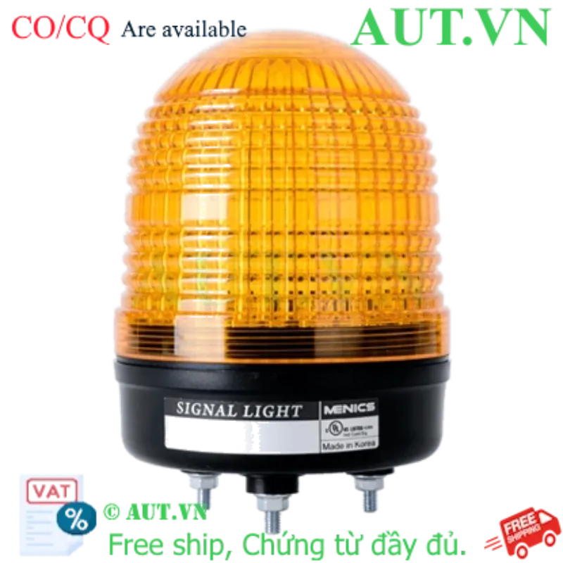 Ảnh của Đèn Tín Hiệu Cảnh Báo Autonics MS86L-B02-Y | 24VAC/DC, LED & Còi Báo, Màu Vàng