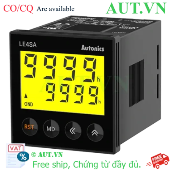 Ảnh của Timer Autonics LE4SA - Rơ Le Thời Gian Đa Chức Năng, Điện Áp Rộng 24-240V, Hiển Thị LED Số