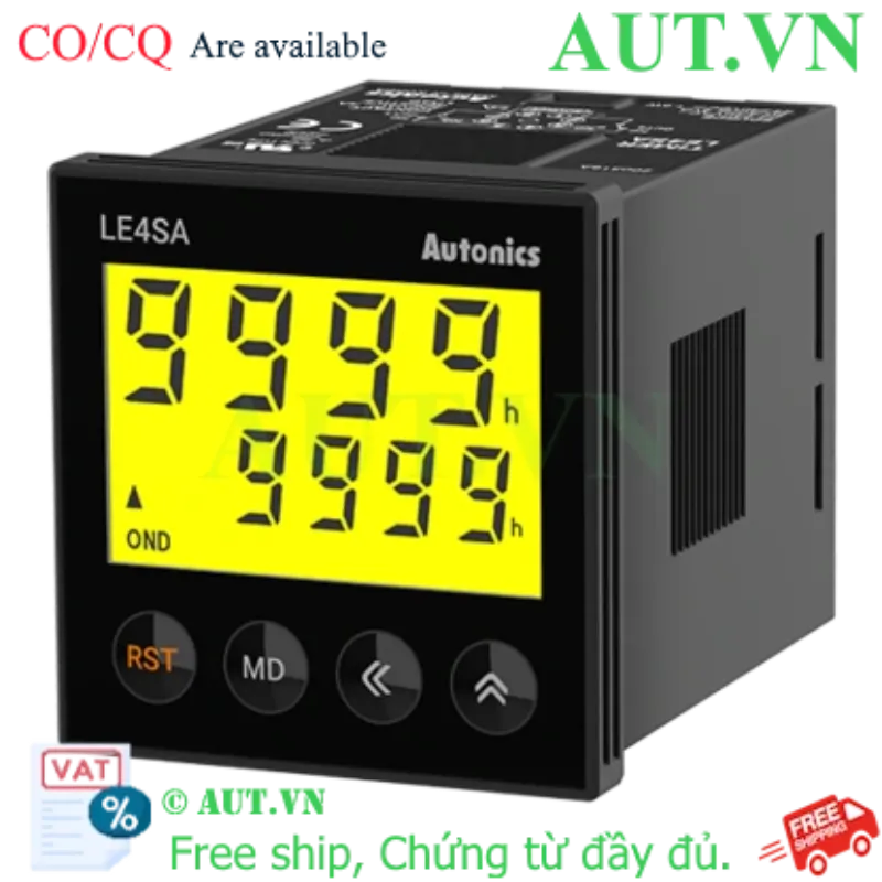Ảnh của Timer Autonics LE4SA - Rơ Le Thời Gian Kỹ Thuật Số Đa Năng, Điện Áp 24-240V AC/DC, Hiển Thị LED
