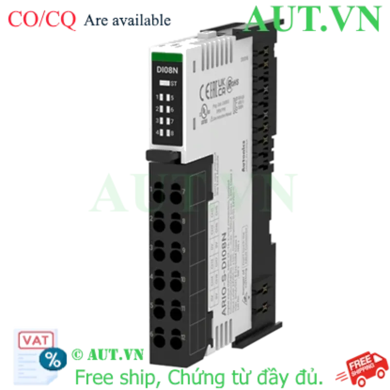 Ảnh của Remote I/O Autonics ARIO-S-DI08N | 8 Ngõ Vào Digital 24VDC NPN | Mạng ABUS 4Mbps