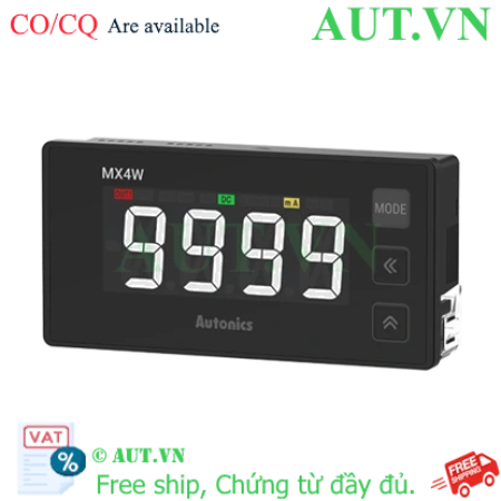 Ảnh của Đồng hồ đo đa năng Autonics MX4W-A-F2: Đo dòng AC/DC, Cảnh báo màu thông minh, Chuẩn IP54