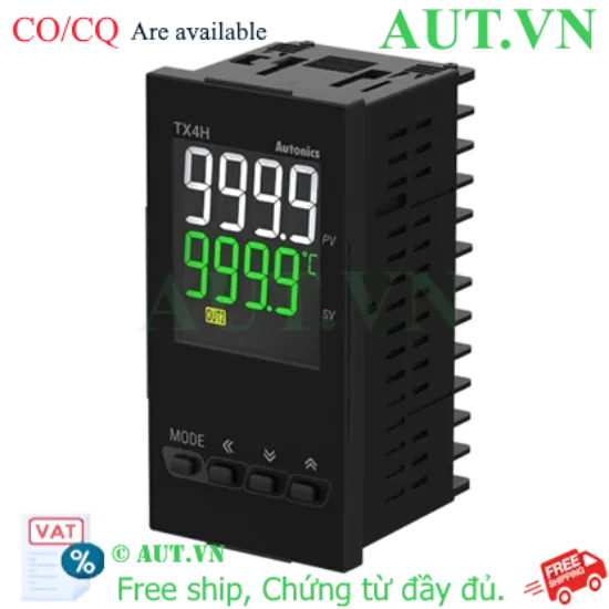 Ảnh của Đồng hồ nhiệt Autonics TX4H-A4S | Điều khiển PID, Ngõ ra SSR, Đa cảm biến