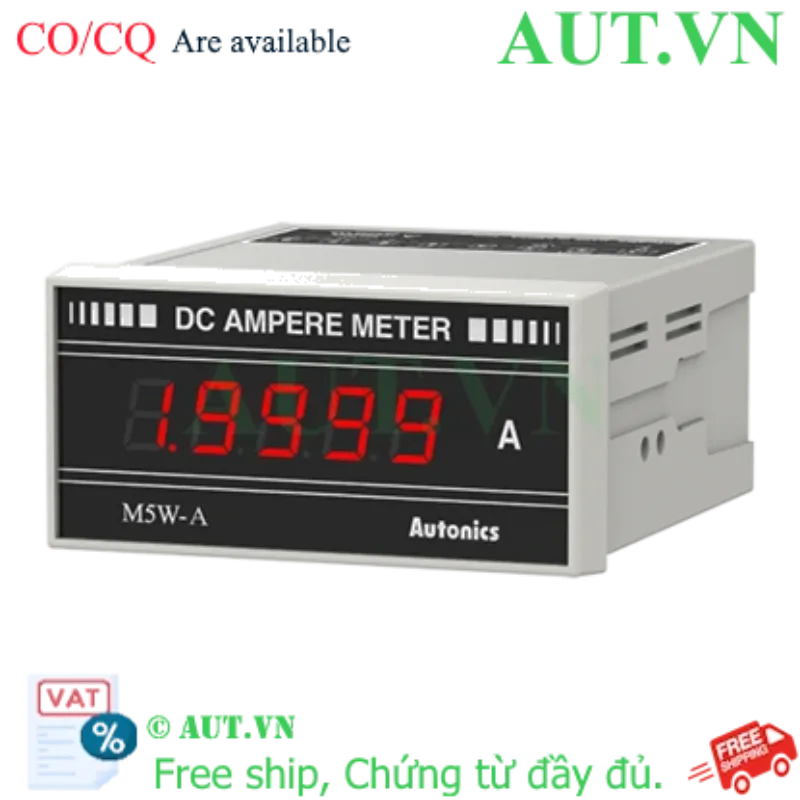 Ảnh của Đồng hồ đo dòng DC Autonics M5W-DA-5 | 5 Chữ Số, LED 14mm, Chính xác ±0.2%