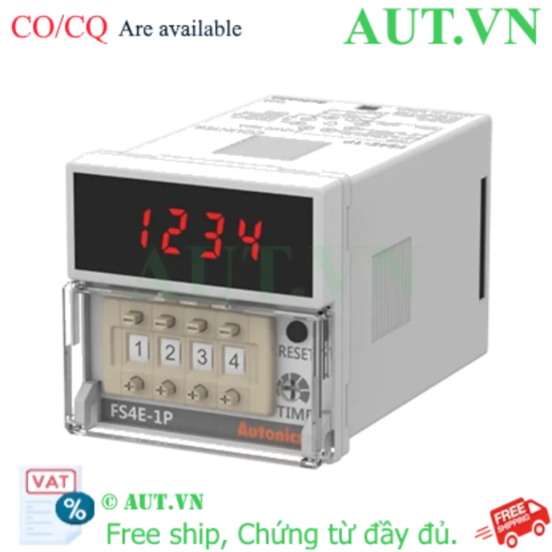 Ảnh của Bộ định thời Timer Autonics FS4E-1P4 (8 Chân, LED 4 Số)
