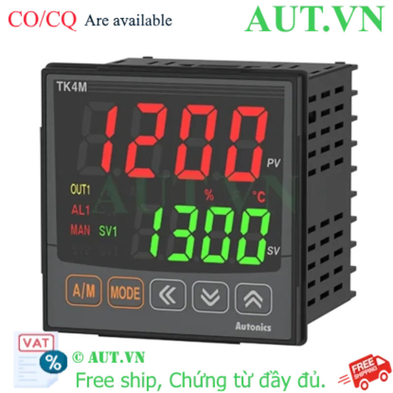 Ảnh của Đồng hồ nhiệt Autonics TK4M-14RN | Điều khiển PID, Đa ngõ vào, Chuẩn IP65