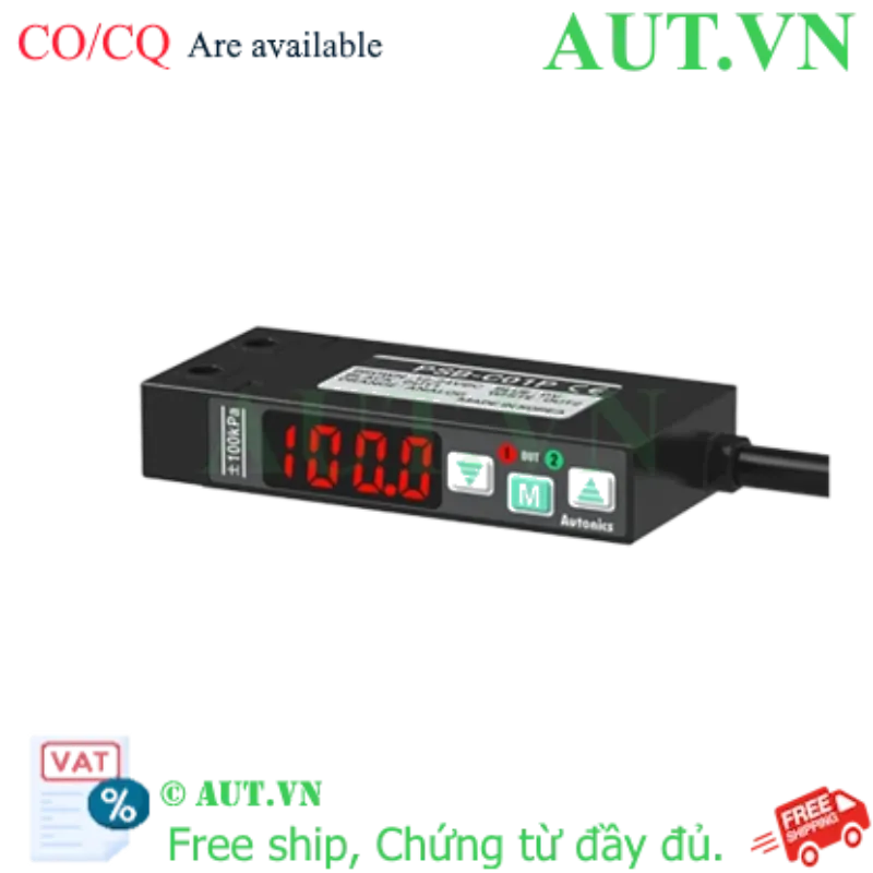 Ảnh của Cảm biến Áp suất Autonics PSB-C01-M5 | Ren M5 Siêu Nhỏ, -100~100kPa, Ngõ ra NPN & Analog | AUT VN