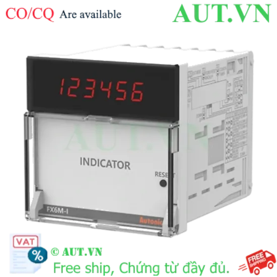 Ảnh của Bộ Đếm/Bộ Định Thời Autonics FX6M-I4: 6 Chữ Số, Tốc Độ 5kcps, Nguồn 100-240VAC - Chính Hãng AUT VN
