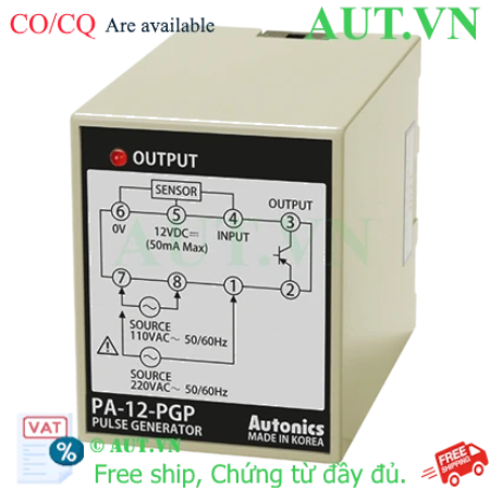 Ảnh của Bộ điều khiển cảm biến Autonics PA-12-PGP | Nguồn 220VAC, PNP, ON-delay chính xác
