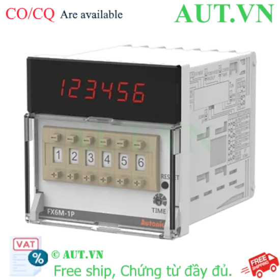 Ảnh của Bộ đếm Autonics FX6M-1P4: 6 Chữ Số, 1 Ngõ Ra Preset, Nguồn 100-240VAC - Chính hãng AUT VN