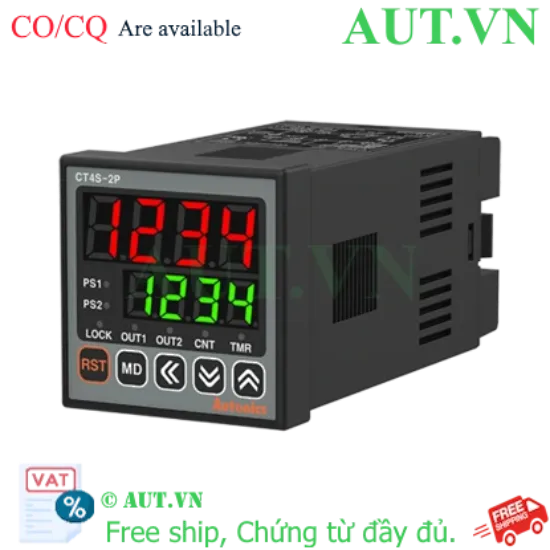 Ảnh của Bộ Đếm Định Thời Autonics CT4S-2P2T | RS485, 2 Ngõ Ra Relay, IP65