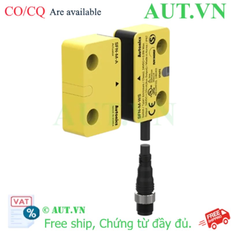 Ảnh của Khóa cửa an toàn Autonics SFN-M-W - Cảm biến từ 24VDC Chính hãng