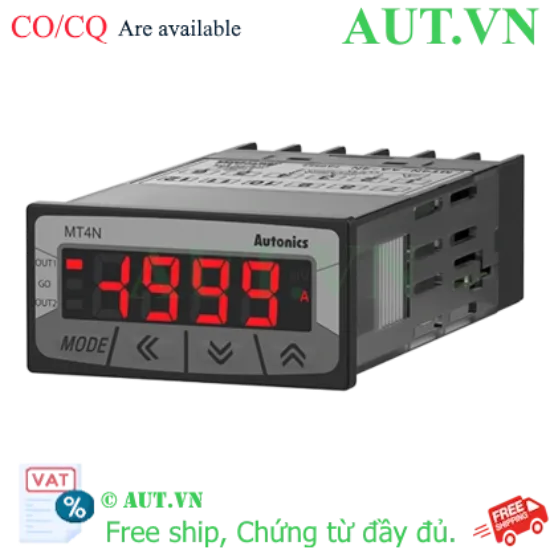 Ảnh của Đồng hồ đo dòng điện AC Autonics MT4N-AA-E4 | RS485 Modbus, Relay Cảnh Báo, DIN 48x24mm