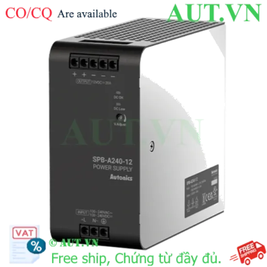Ảnh của Bộ Nguồn Xung Autonics SPB-A240-48 | 48VDC 5A 240W | Slim DIN Rail | AUT VN
