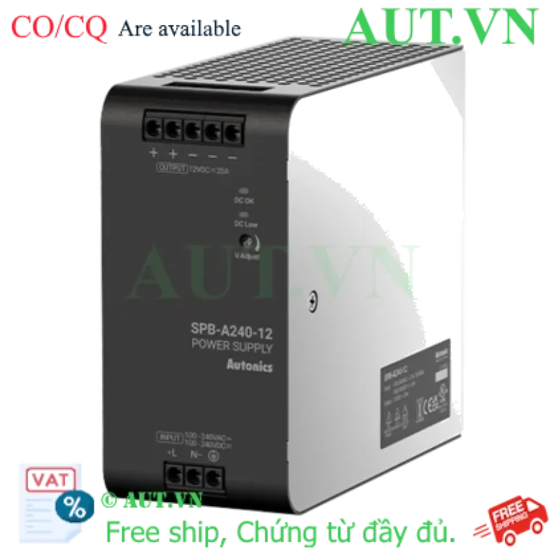 Ảnh của Bộ Nguồn Xung Autonics SPB-A240-48 | 48VDC 5A 240W | Slim DIN Rail Siêu Mỏng