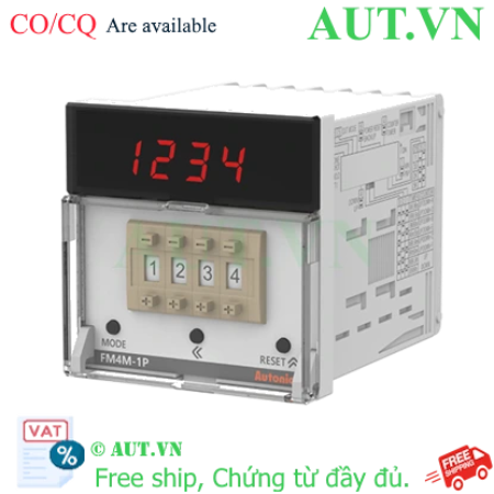Ảnh của Bộ đếm Autonics FM4M-1P4 4 số 1 Preset - Độ chính xác cao, Tốc độ 5000cps, Chính hãng AUT VN