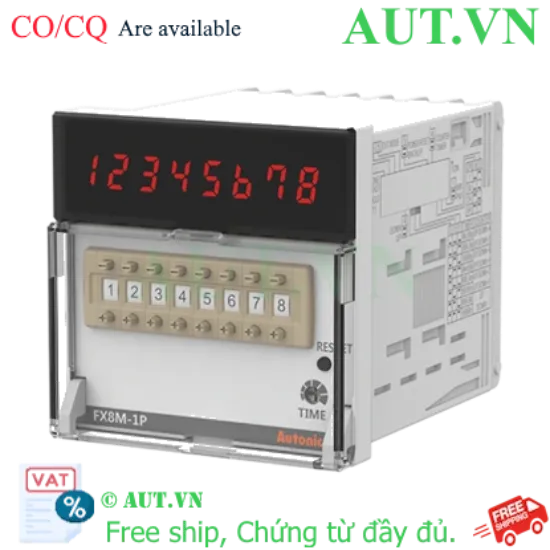 Ảnh của Bộ Đếm Định Thời Autonics FX8M-1P4 | 8 Số LCD, Tốc Độ 5kcps, Nguồn 100-240VAC - Chính Hãng AUT VN