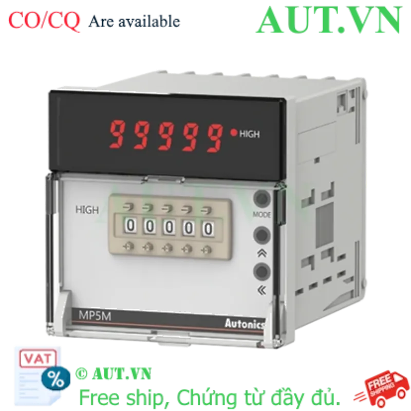 Ảnh của Đồng hồ đo đa năng Autonics MP5M-21 (Hiển thị 5 số, 2 ngõ ra)