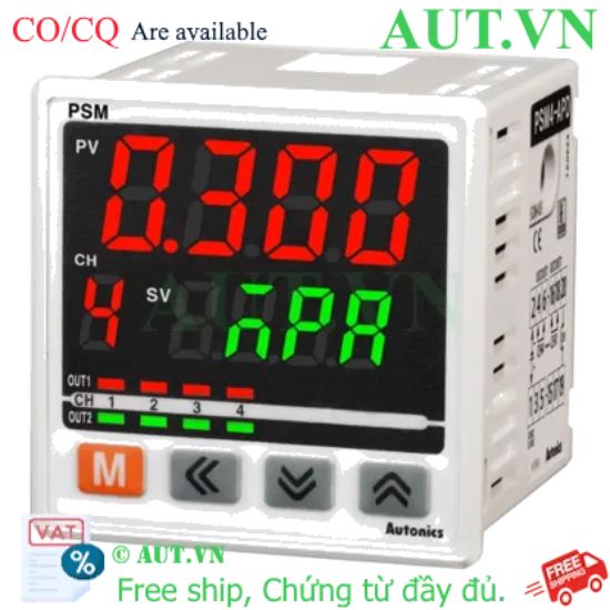 Ảnh của Bộ hiển thị áp suất 4 kênh Autonics PSM4-APD Chính hãng