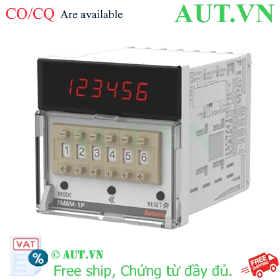 Ảnh của Bộ Đếm Công Nghiệp Autonics FM6M-1P4: 6 Chữ Số, Tốc Độ 5kcps, Ngõ Ra Relay | Chính Hãng AUT VN