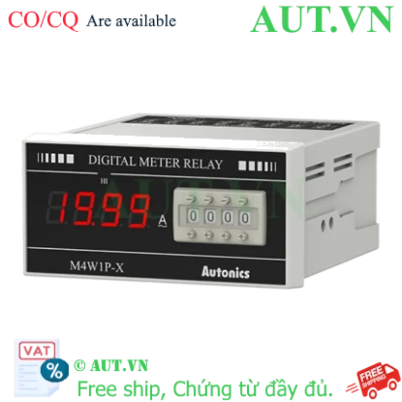 Ảnh của Đồng hồ đo dòng AC Autonics M4W1P-AA-4 | LED 10mm, Relay Output, Chính xác ±0.5% | AUT VN