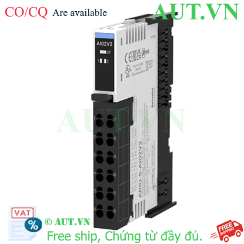 Ảnh của Remote I/O Autonics ARIO-S-AI02V2 | 2 Kênh Analog 0-10V, 12-bit, 4Mbps