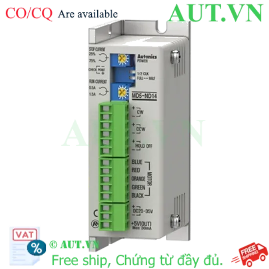 Ảnh của Driver Động Cơ Bước 5 Pha Autonics MD5-ND14 - Chống Rung, Vận Hành Êm, Độ Chính Xác Cao | AUT VN