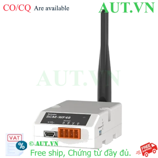 Ảnh của Bộ Chuyển Đổi Wi-Fi sang RS485/USB Autonics SCM-WF48 - Kết Nối Không Dây, Tầm Xa 100m, Lắp Đặt DIN Rail