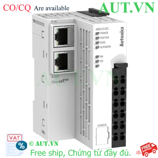 Ảnh của Bộ truyền thông Remote I/O Autonics ARIO-C-EC | EtherCAT 100Mbps | Mở rộng 64 Mô-đun