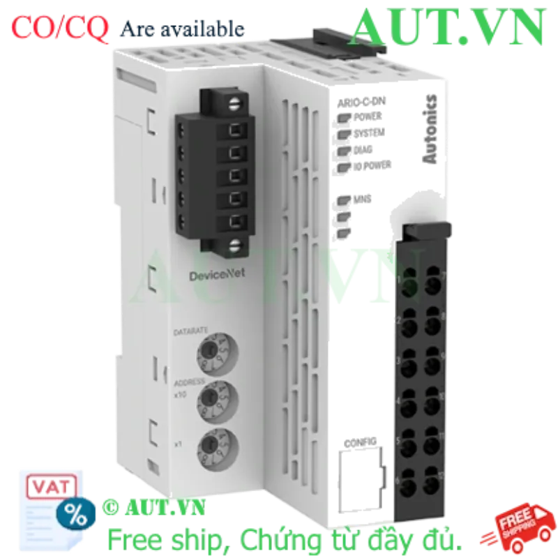 Ảnh của Remote I/O Autonics ARIO-C-DN | DeviceNet 500kbps | Mở Rộng 32 Module | AUT VN
