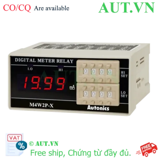 Ảnh của Đồng hồ đo đa năng Autonics M4W2P-DI-XX | Hiển thị 4-20mA, Ngõ ra Relay