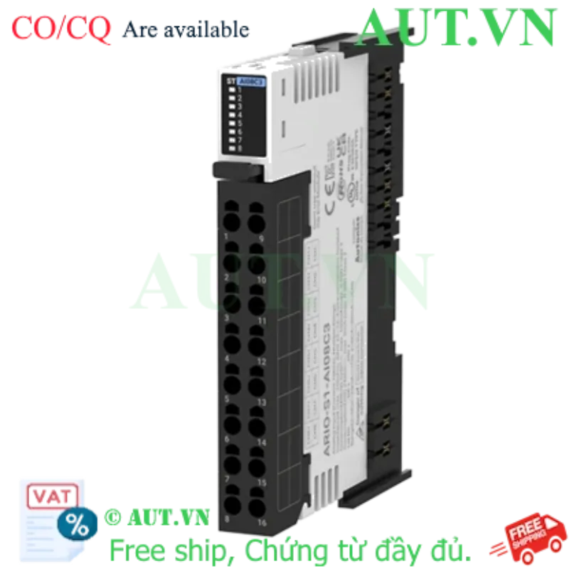 Ảnh của Remote I/O Autonics ARIO-S1-AI08C3 - 8 Ngõ Vào Analog, 16-bit, Độ Chính Xác Cao